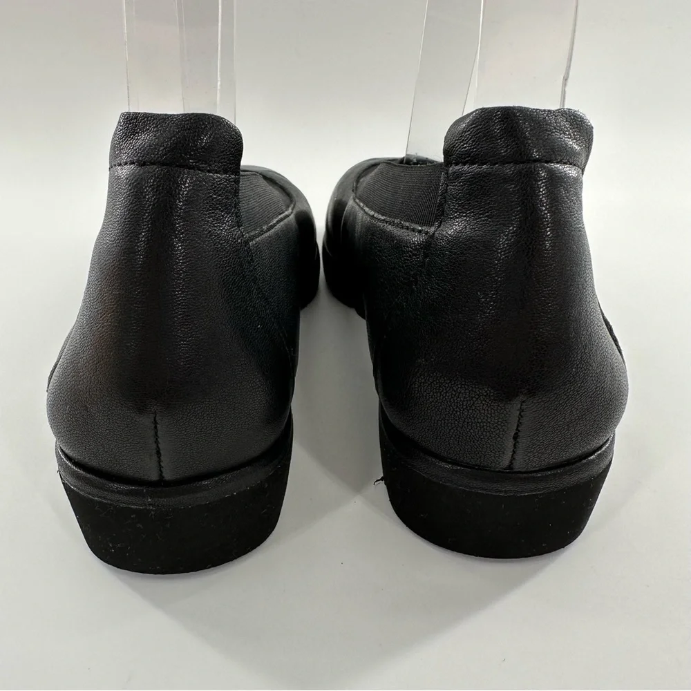 Nurture womens flats size 5.5 black leather platforms chunky